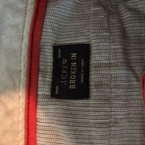 J. crew Men’s chinos. orange, size 30x32 - Picture 3 of 7